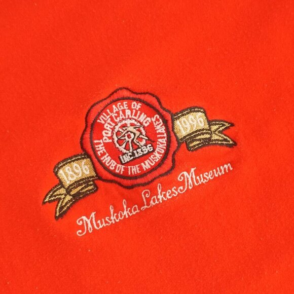 VTG '96 Jericho Soft Wear Bread Muskoka Lake Museum Embroidered Crewneck Sweater - Picture 8 of 9